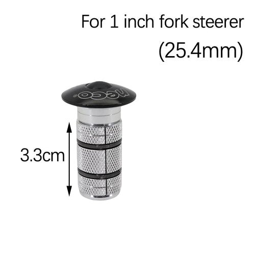 Neco Headset Expander Top Cap Star Nut Plug Bolt Stem Expanding Nut Bolt Carbon Fiber Cap Cover Long Large Size (Large Aluminum Cap 1-1/8 inch)