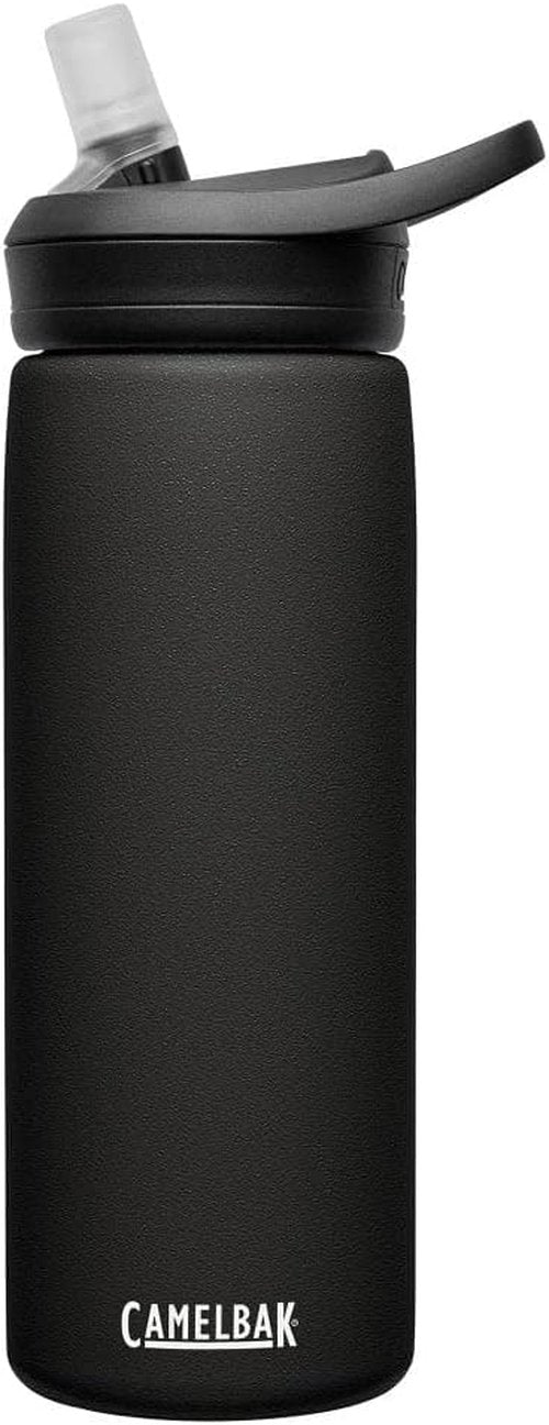 CamelBak Eddy+ Insulated Stainless Steel Water Bottle - 20oz Black with Bite Valve Straw