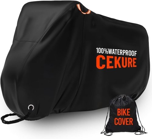 Bike Cover for 2-3 Bikes | 600D Waterproof Heavy-Duty Outdoor Storage - Fits eBikes, Mountain Bikes & More