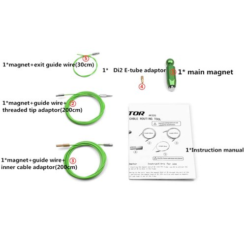 BESNIN Internal Cable Routing kit +Hose Cutter Bicycle Tool Set,Internal Cable Routing Tool+Hydraulic Hose Fitting Insert Tool,Tool for Bicycle Frame Put Out Inner Wire