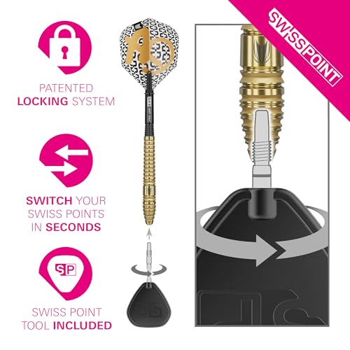 Target Darts Bolide Envy 90% Tungsten Steel Tip Dart Set 26G Barrel 03 with Swiss Points & Evo Shafts