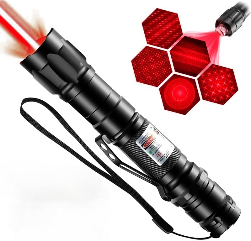 Red Laser Pointer - High Power Long Range Indicator Light | USB Rechargeable for Hiking