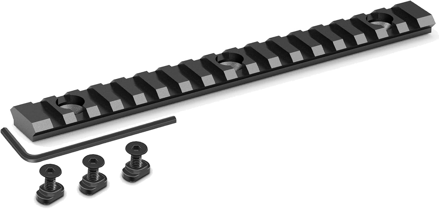 Skiennix Aluminum Picatinny Rail Accessories - Sturdy Mlok Guide Rail, 7/10/14 Inch, Easy Install with T-Nuts & Screws