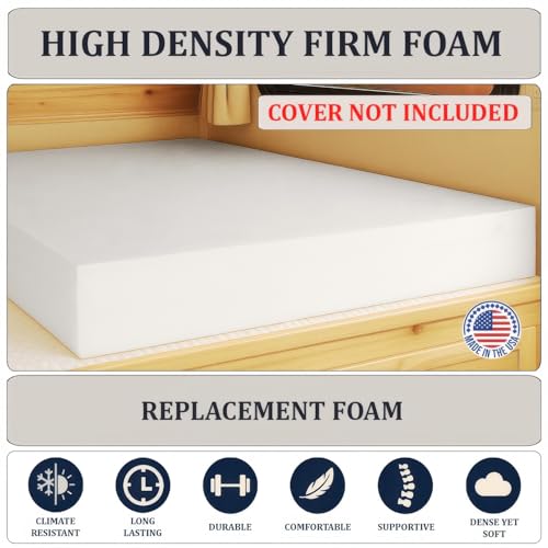 Foamma 48x75 Inch Firm RV Mattress Replacement - Support for Camper Truck