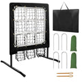 Heavy-Duty Baseball Pitching Net with Strike Zone - 9 Hole Adjustable Practice Trainer