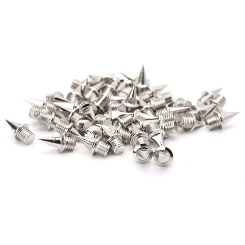 AUGSUN 110 Pieces 3/8 Inch Stainless Steel Track and Cross Country Spikes with Spike Wrench