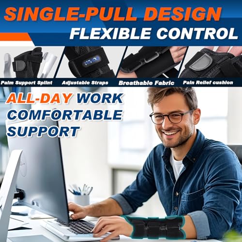 Adjustable Wrist & Thumb Brace for Injury Support, Right or Left Hand