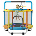 55-Inch Indoor & Outdoor Toddler Trampoline with Safety Enclosure for Kids Ages 1-8