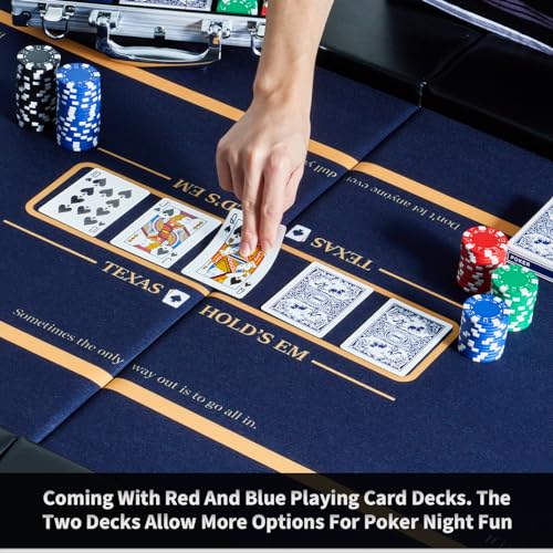 Boyzhood Poker Chips Set 200 Pcs with Aluminum Travel Case - 11.5 Gram Casino Quality