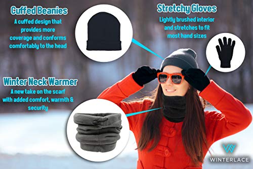 Winter Knit Gloves & Beanies Neck Gaiters Set Assorted 72 Pcs Winter Accessories