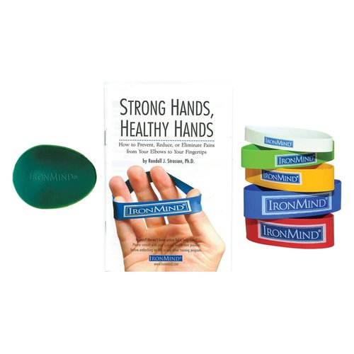 IronMind Strong and Healthy Hands Kit: Egg & Bands - Rehab/Prehab for Carpal Tunnel, Tennis Elbow, RSI, Arthritis