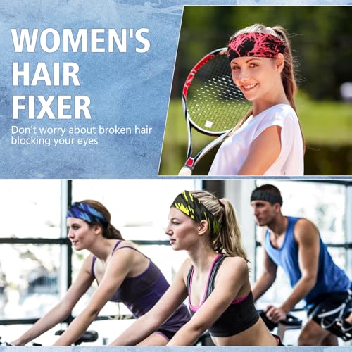 Lyrow 12 Pcs American Headbands for Men Running - Stylish Style