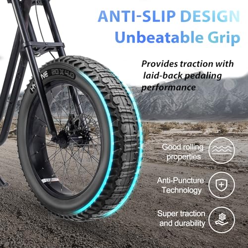 20x4.0 Fat Tire for Electric Bikes - 2 Pack All-Terrain Bicycle Tires - Variation of THIS listing