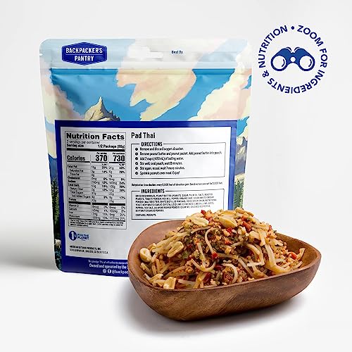 Backpacker's Pantry Vegan Pad Thai 6-Pack - Instant Camping Noodle Meal