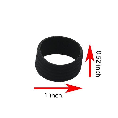 YHXiXi 10PCS Non Slip Racket Rubber Ring Absorbent Overgrip in Place Tennis Racket Silicone Racquet Grip Ring Racket Band