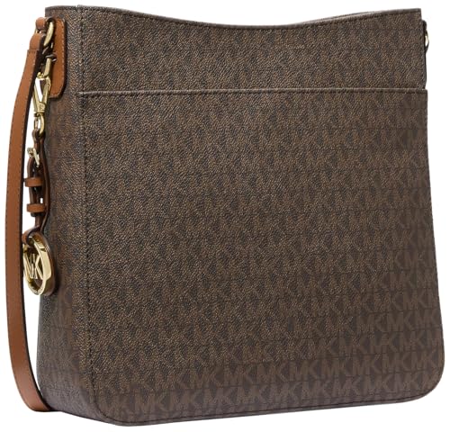 Michael Kors Jet Set Messenger Bag with Gold Hardware - Brown