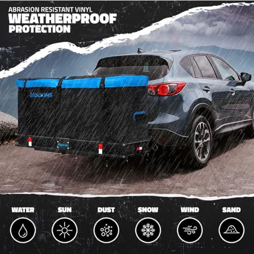 Mockins 25 Cu Ft Waterproof Cargo Bag for Hitch Carrier & Truck Bed - 60x24x31