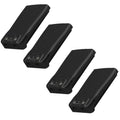 BAOFENG 4 Pack BF-888S Battery 1500mAh for BF-88A Two Way Radio Li-ion Battery Type-C Charger DC 3.7V 1500mAh Blackup Compatible with BF-666S BF-999S