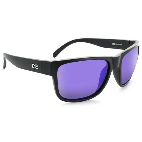 Optic Nerve Unisex Kingfish Polarized Sport Sunglassesss, Matte Black - Brown w/Blue Mirror Lens