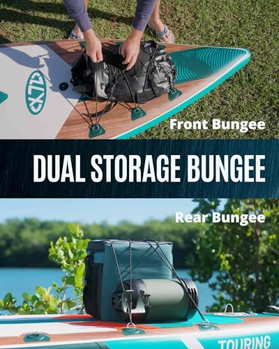 ZLX Inflatable Paddle Board 11'6" x 33" Stable & Fast with Purple Camo Variation