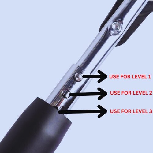 NUJFITNESS Twister Arm Trainer Adjustable 9-Level (20-270lbs) Forearm & Chest Workout Equipment, Power Twister Bar Chest Expander for Arm, Shoulder & Upper Body Home Gym Strength Training