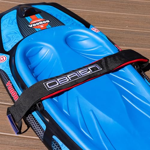 O'Brien Voodoo Kneeboard with Rotomolded Shell, Fins, Comfort Pad & Padded Strap