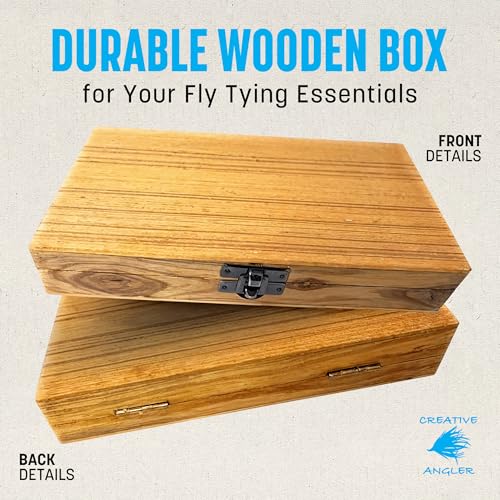 Creative Angler Z797 Wooden Fly Tying Kit with Materials Book & DVD - Starter Set