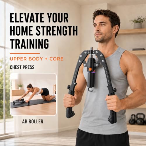 Adjustable Hydraulic Arm Trainer for Chest and Upper-Body Workout