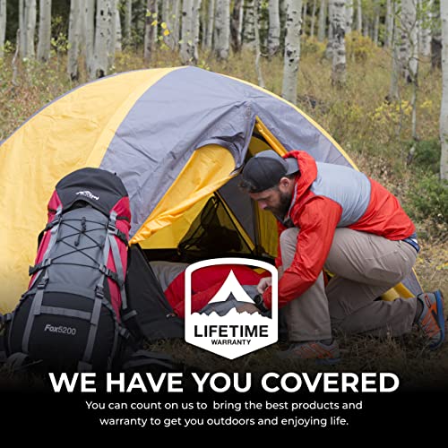 TETON Sports 20F/5F Green & Grey Lightweight Mummy Sleeping Bag for Adults & Kids
