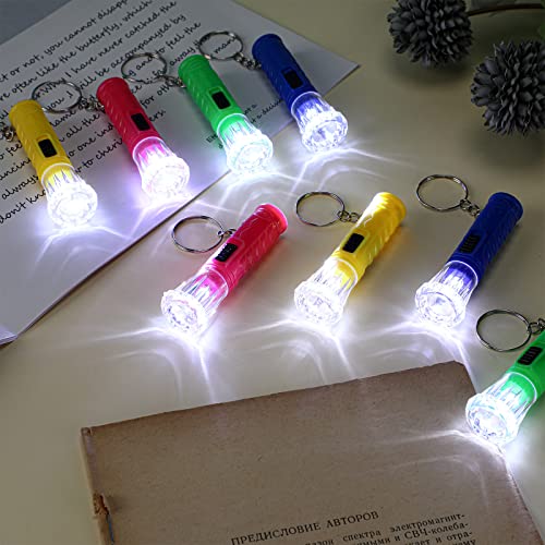 Mini LED Keychain Flashlights 500 Pack - Portable Small Torch Lights for Gifts & Events