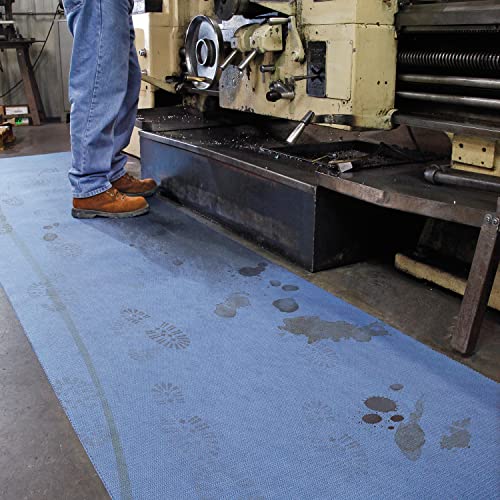 Pig Absorbent Adhesive-Backed Floor Mat Roll 32"W x 100' L Industrial Absorbent Mat