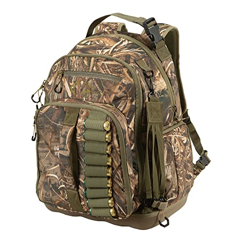 Allen Company Gear Fit Pursuit Punisher Camo Waterfowl Hunting Backpack for Men and Women - Shotgun and Bow Carry Bag - Holds Shooting Accessories and Camping Gear - â€ŽRealtree Max-5 Camo