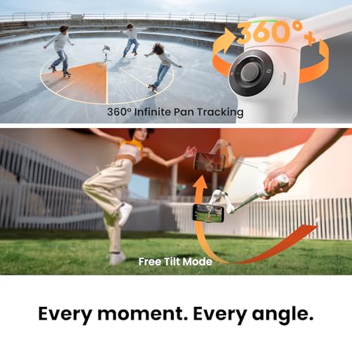 Insta360 Flow 2 Pro Creator Bundle Grey - Foldable AI Phone Gimbal with Tripod, MagSafe, 360° Tracking & Tilt Mode