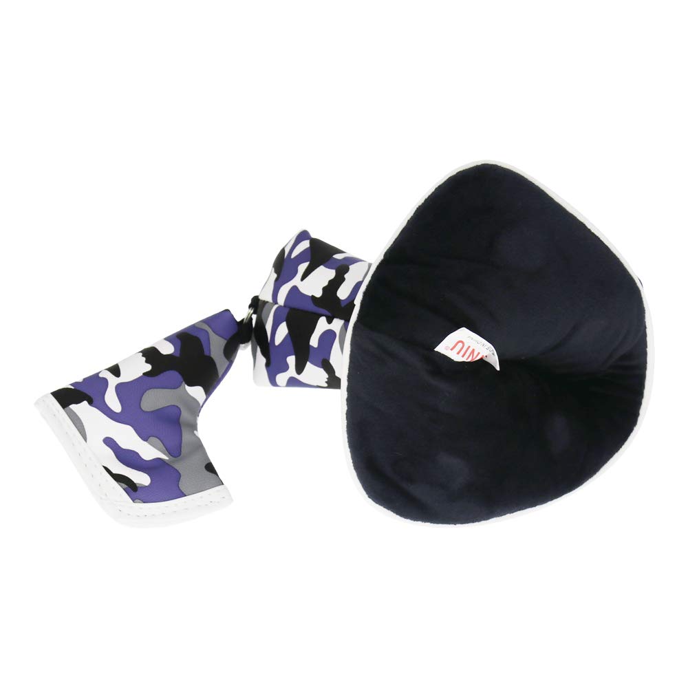 SEACLOUD Golf Blade Putter Cover Head Camouflage Pattern Headcover Protection with Magnetic Closure Headcovers Blue
