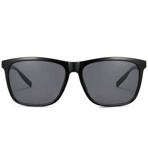 Cyxus 2024 Square Polarized Sunglasses For Men Women Aluminum Sun Glasses Fishing Driving Cycling UV Protection P1168 Black