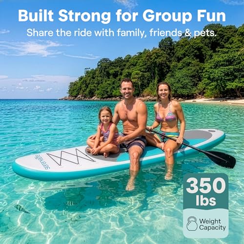 Inflatable Stand Up Paddle Board Blue 10' with Accessories - Stable & Portable