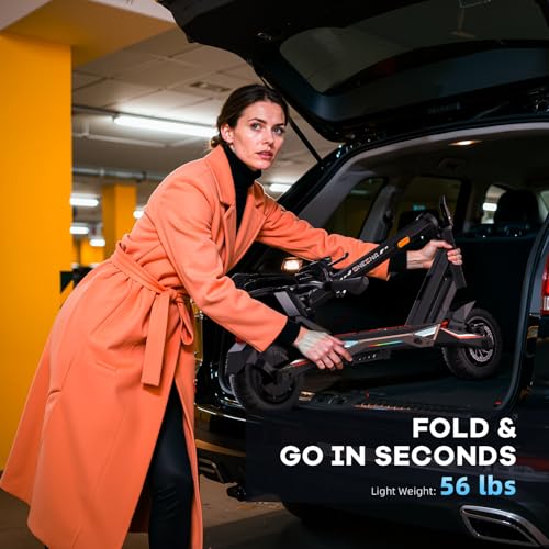 Joyful Rider 1000W Electric Scooter 30MPH Long Range Off-Road Foldable Adult E-Scooter