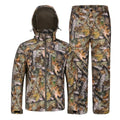 Water-Resistant Silent Hunting Jacket & Pants Set - Large Tree Camo
