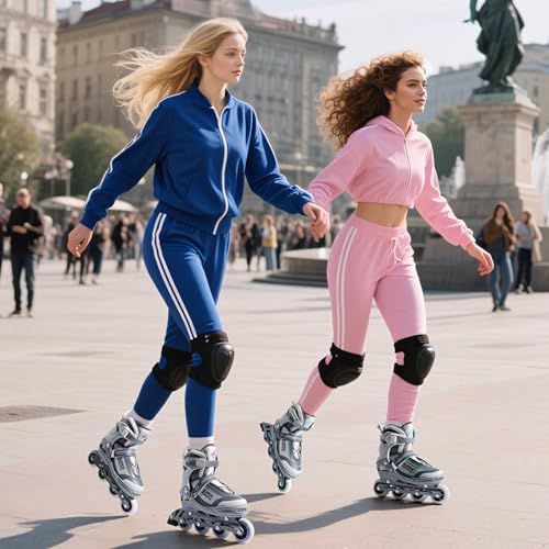 Super Youngster Women's Adjustable Inline Skates Purple Large (Women 5-8)