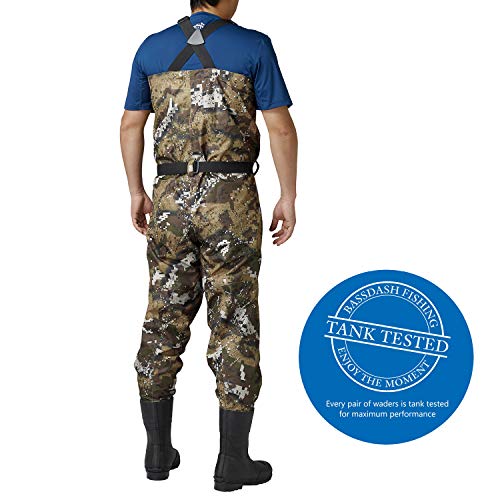 Men's Breathable Veil Camo Waders - Medium / Veil Pattern for Hunting & Fishing