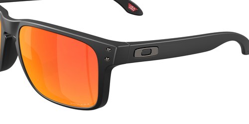 Oakley Holbrook 9102 Sunglasses (Matte Black, Prizm Ruby)