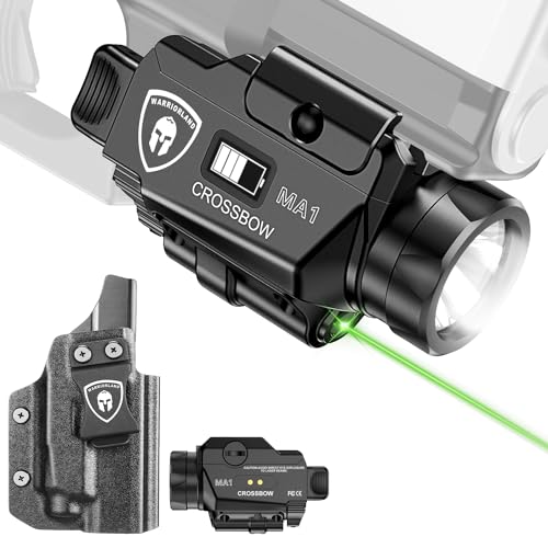 WARRIORLAND Universal Laser & LED Tactical Light with P320 M18 Holster - Black MA1 Variant