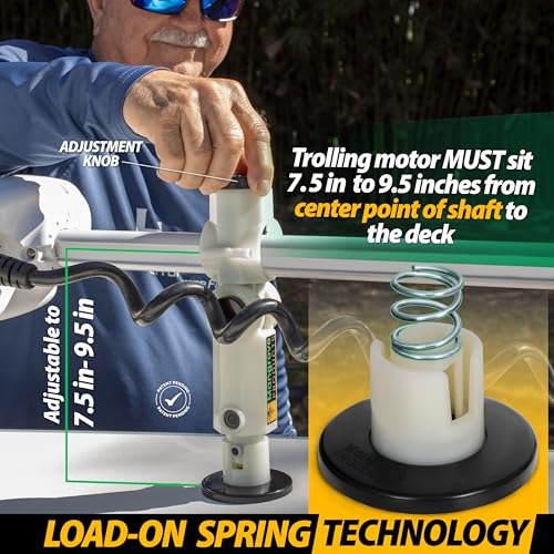 Gen3 Adjustable Trolling Motor Stabilizer with Shock Absorber - White/Black/Glow in the Dark