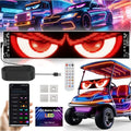 AI Voice Controlled LED Light Panel for Golf Carts 23x5 Inch Devil Eyes Effect