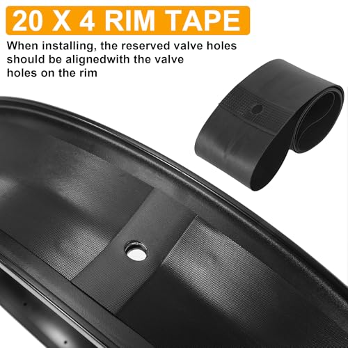 WEIYINGSI 2-Pack 20x4.0 Fat Bike & E-Bike Tires with Tubes - Black