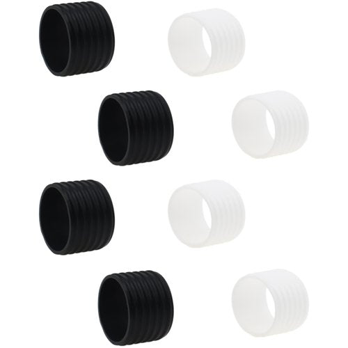 LBTODH 8PCS Racquet Grips Bands Silicone Ring for Tennis Rackets Badminton Rackets Pickleball Rackets and Baseball Rackets