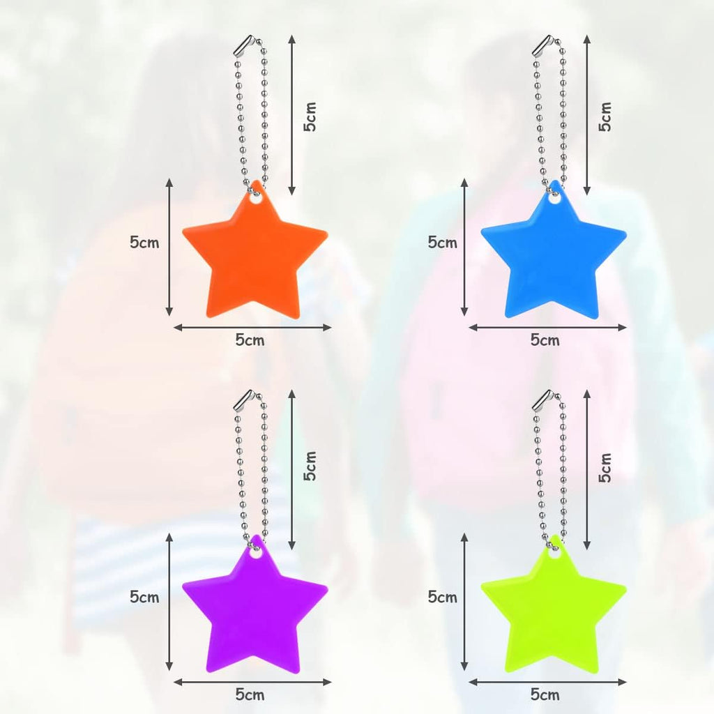OSDUE Reflector Pendant - 16 Waterproof Safety Reflectors for School Bags, Wheelchairs & Bicycles