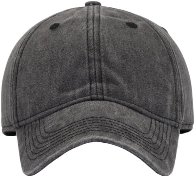 Skiennix Vintage Washed Cotton Baseball Cap - Adjustable Soft Casual Dad Hat for Men & Women | M-XXL