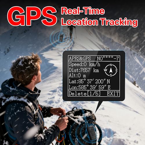 Handheld Ham Radio with GPS APRS Bluetooth Spectrum NOAA Weather - Green 1Pack Antenna