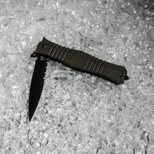Schrade Beta Class 8.8in Pocket Folding Knife with D2 Steel Blade, G10 Handle, for EDC, Work & Outdoor